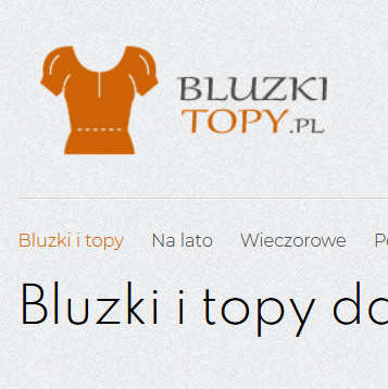 Bluzki i topy damskie