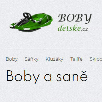 Boby a saně