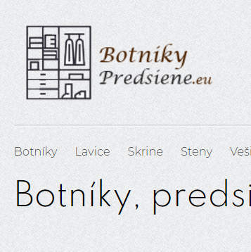 Botníky, predsiene