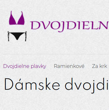 Dámske dvojdielne plavky