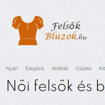 Női felsők és blúzok