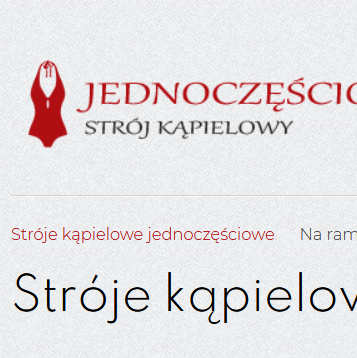 Stróje kąpielowe jednoczęściowe