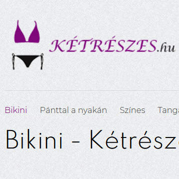 Bikini - Kétrészes fürdőruha