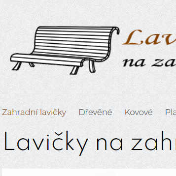 Lavičky na zahradu