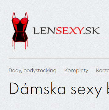 Dámska sexy bielizeň a oblečenie