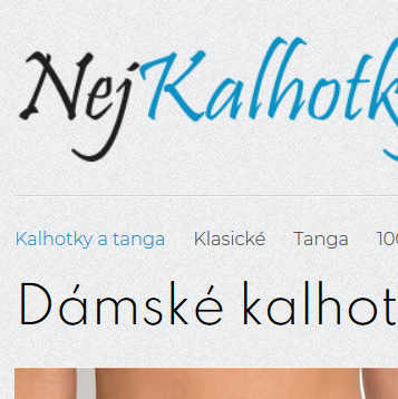 Dámské kalhotky a tanga