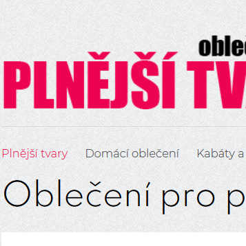 Oblečení pro plnoštíhlé