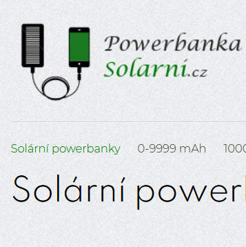 Solární powerbanky a nabíječky