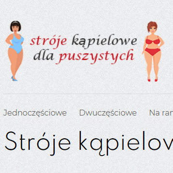 Stróje kąpielowe dla puszystych