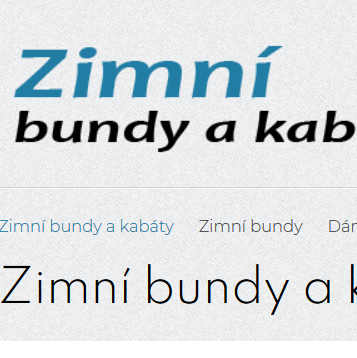 Zimní bundy a kabáty